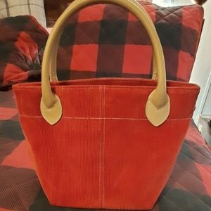 NWOT Lillian Vernon Corduroy Mini Tote Bag